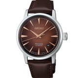 Seiko Presage Cocktail Time Whiskey Mist Automático Marrón Acero 38,5 mm | HCB003J1