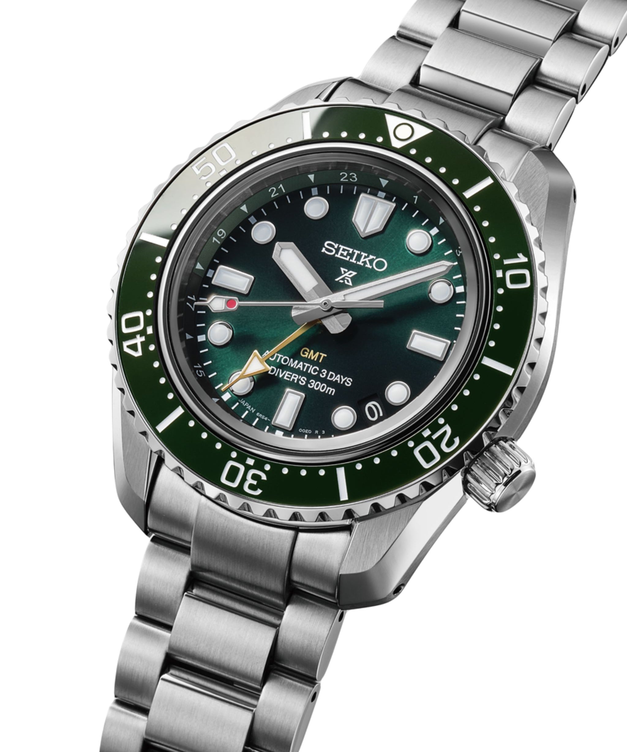 Seiko Prospex 1968 Heritage Diver's GMT Automático Verde Acero 42 mm | HBC001J1