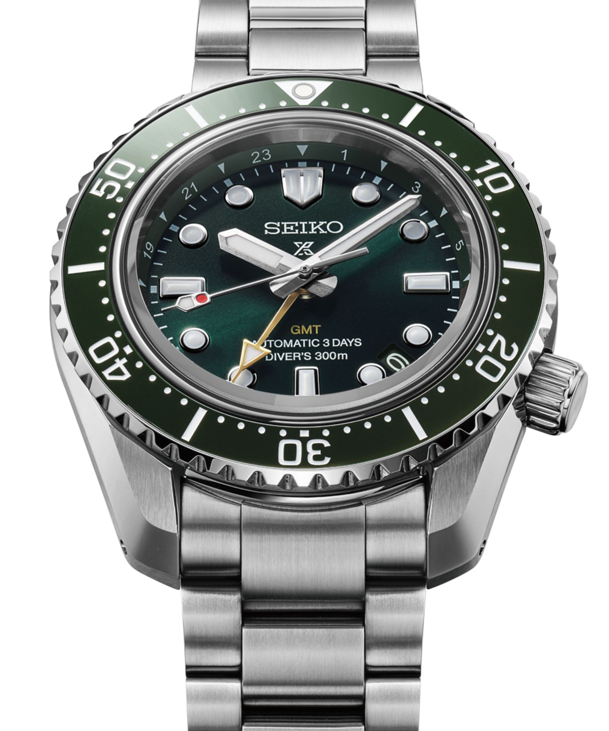 Seiko Prospex 1968 Heritage Diver's GMT Automático Verde Acero 42 mm | HBC001J1