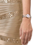 Tissot Le Locle Automático Diamantes Nácar Blanco PVD 29 mm | T006.207.22.116.00