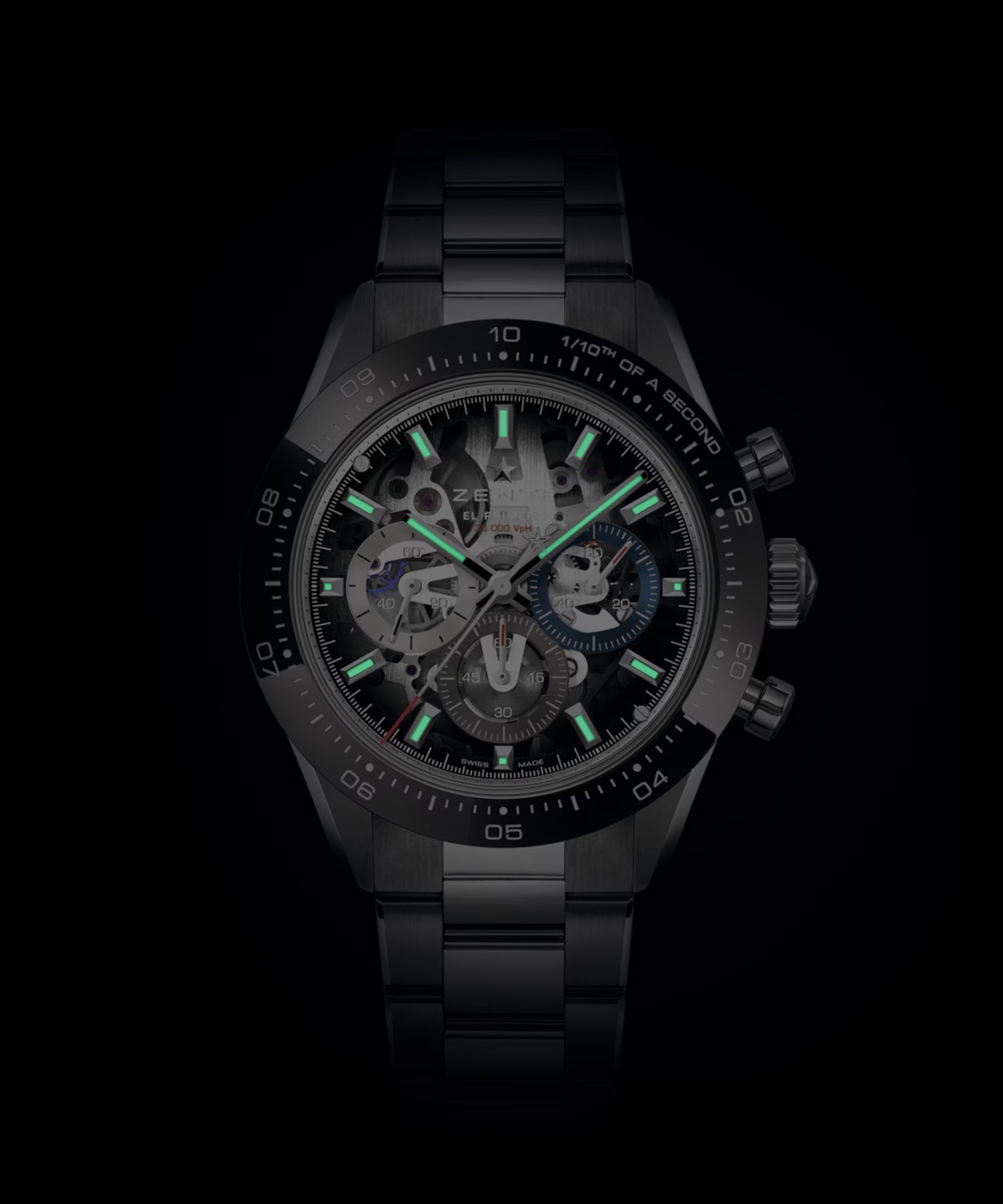 Zenith Chronomaster Sport Skeleton Cronógrafo Acero y Cerámica 41 mm | 03.3130.3600/01.M3130