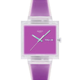 Swatch What If See Thru Magenta 41,80 mm | SO38K705