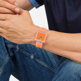Swatch What If See Thru Orange 41.80 mm | SO38K704